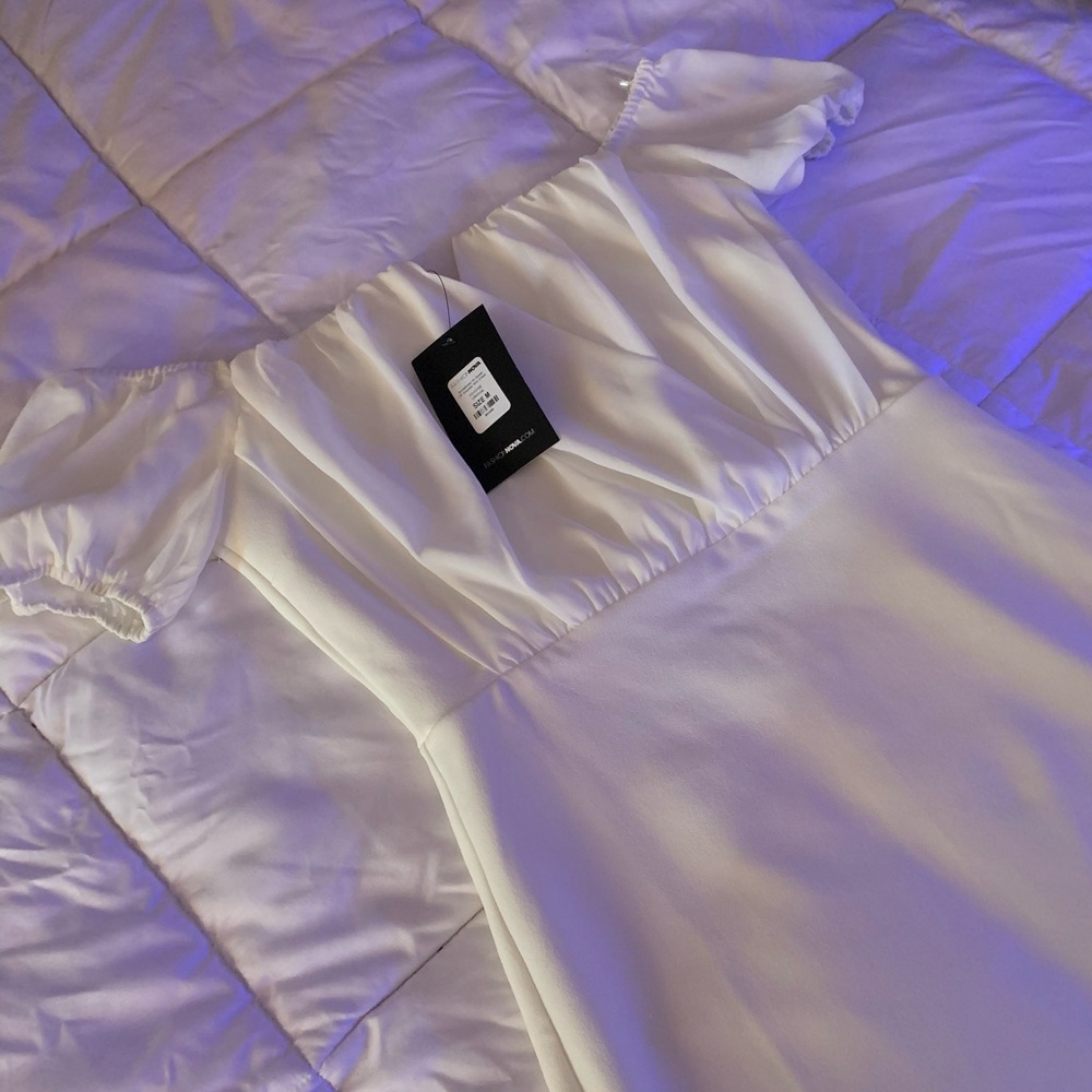 Fashion Nova White Cocktail Dress!